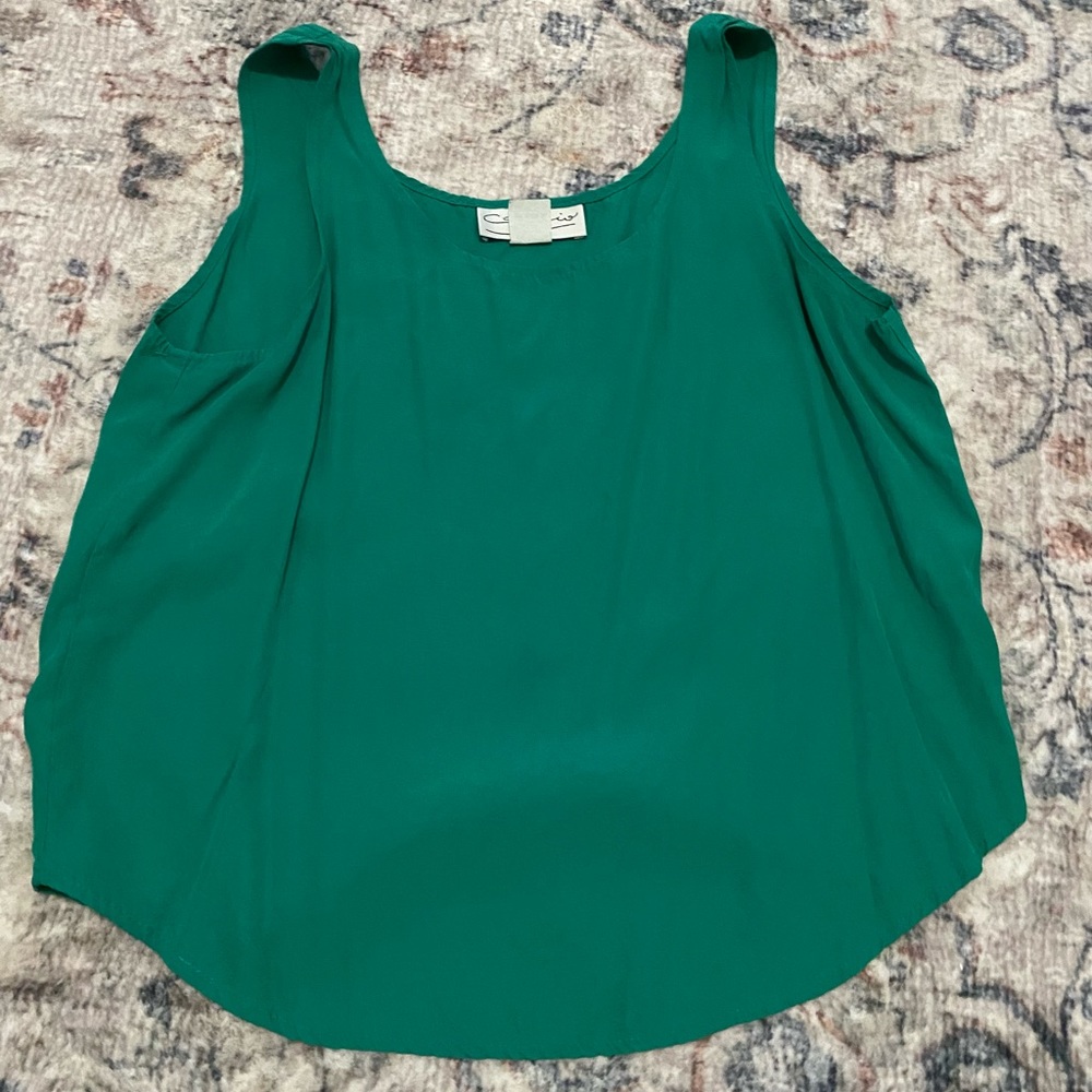 Green tank top
